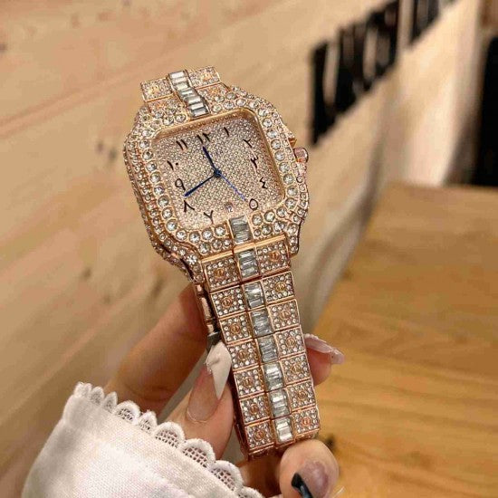 Cartier B Santos Rose Gold
