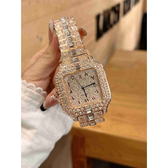 Cartier B Santos Rose Gold